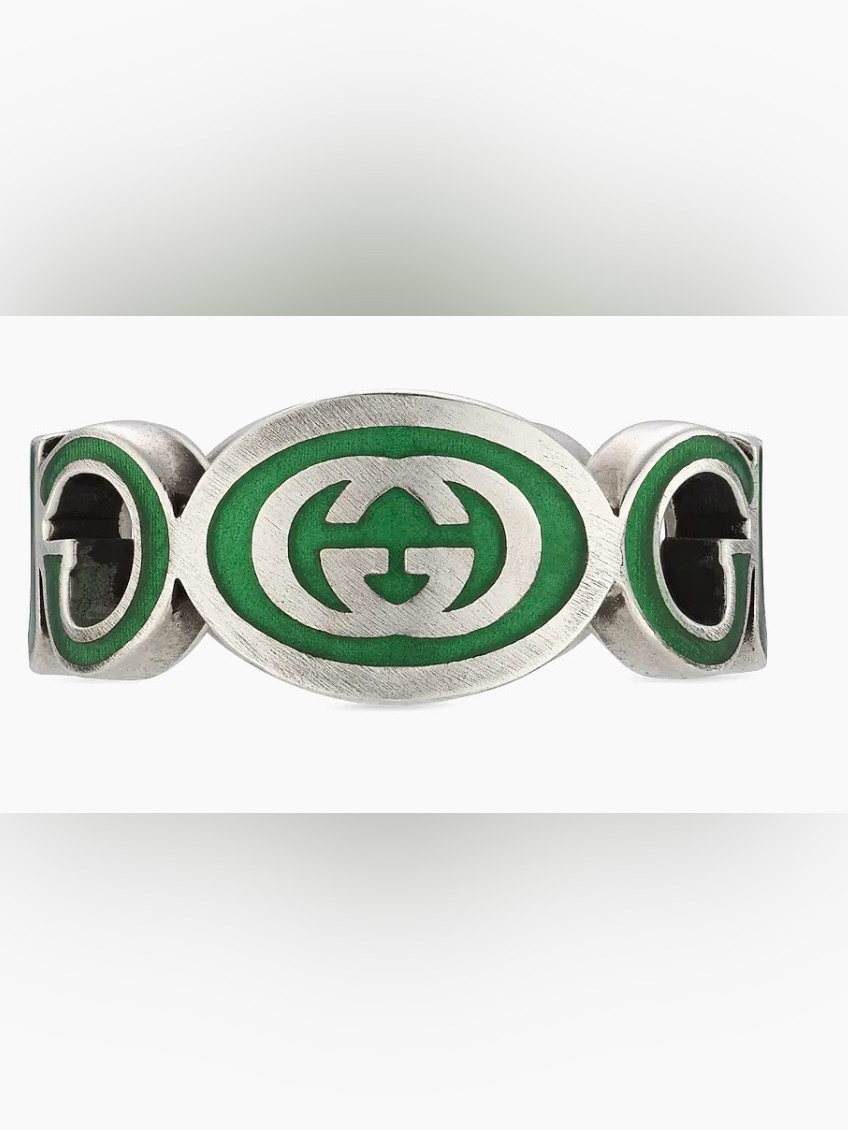 Gucci Silver Logo Ring
